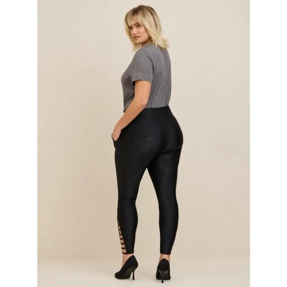 NWT Torrid Full-Length Signature Embossed Lattice Leggings Plus Size: 2X (18/20) - Picture 3 of 5